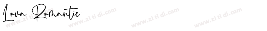 Lova Romantic字体转换